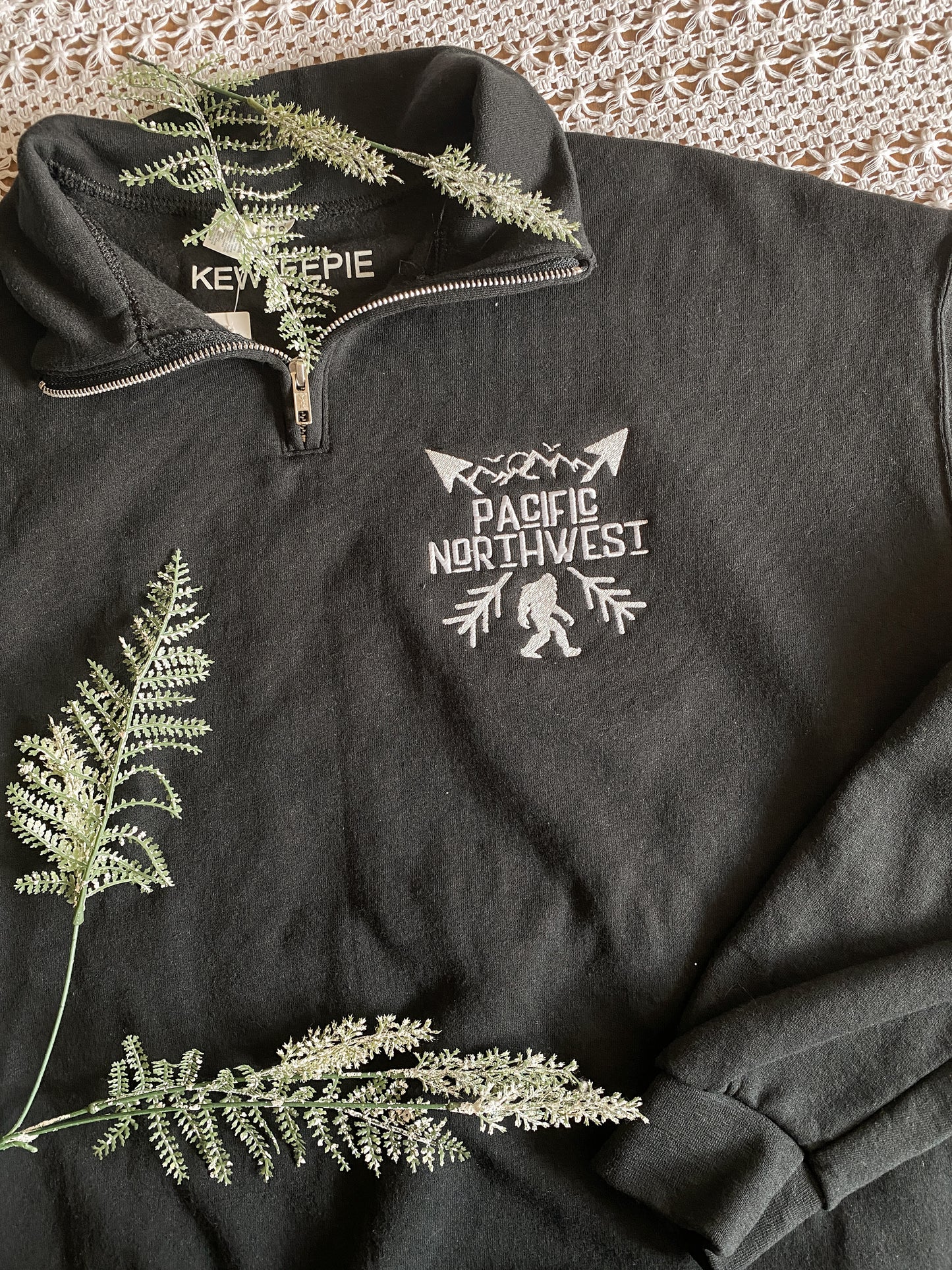Pacific Northwest Quarter Zip | Embroidered Apparel Sweatshirt