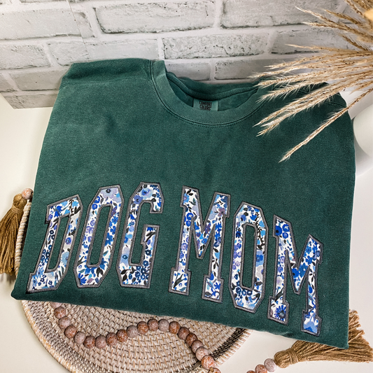 Custom Arched Text Appliqué Sweatshirt | Embroidered