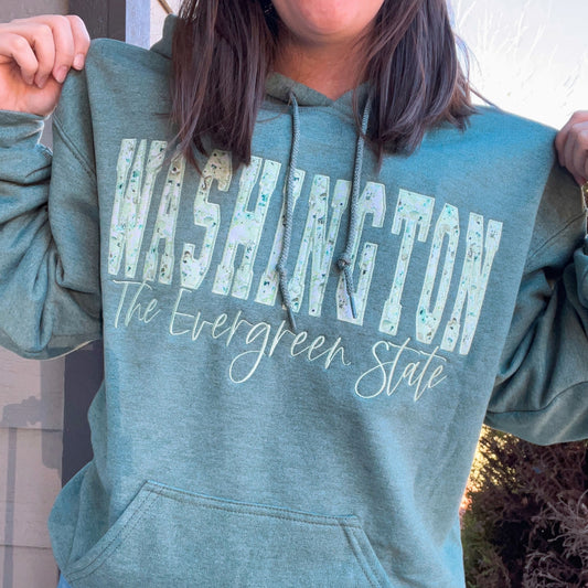 Custom State Appliqué Sweatshirt | Embroidered
