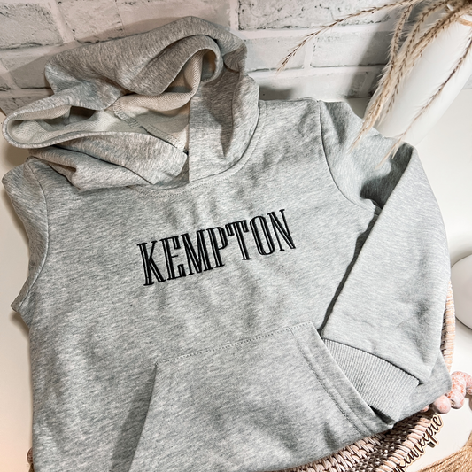 Personalized Name Infant Hooded Sweatshirt | Embroidered Baby Apparel