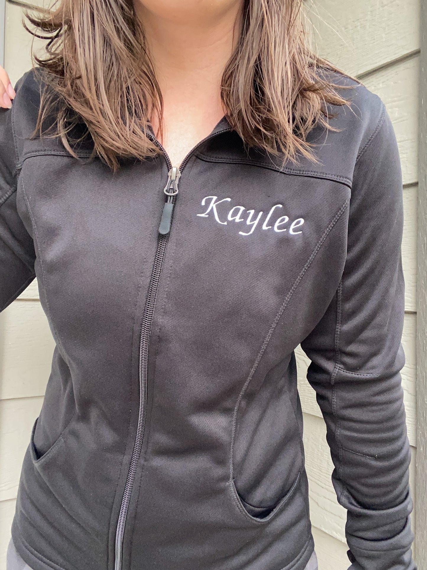 Personalized Name Athletic Collared Zip Up | Embroidered Apparel Jacket