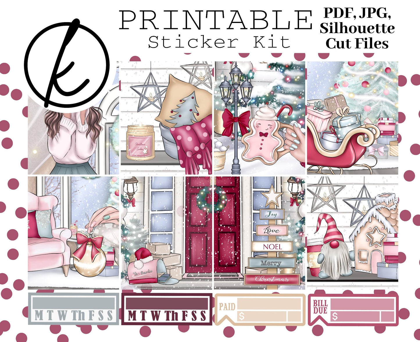 PRINTABLE Sticker Kit | Cozy Wonderland