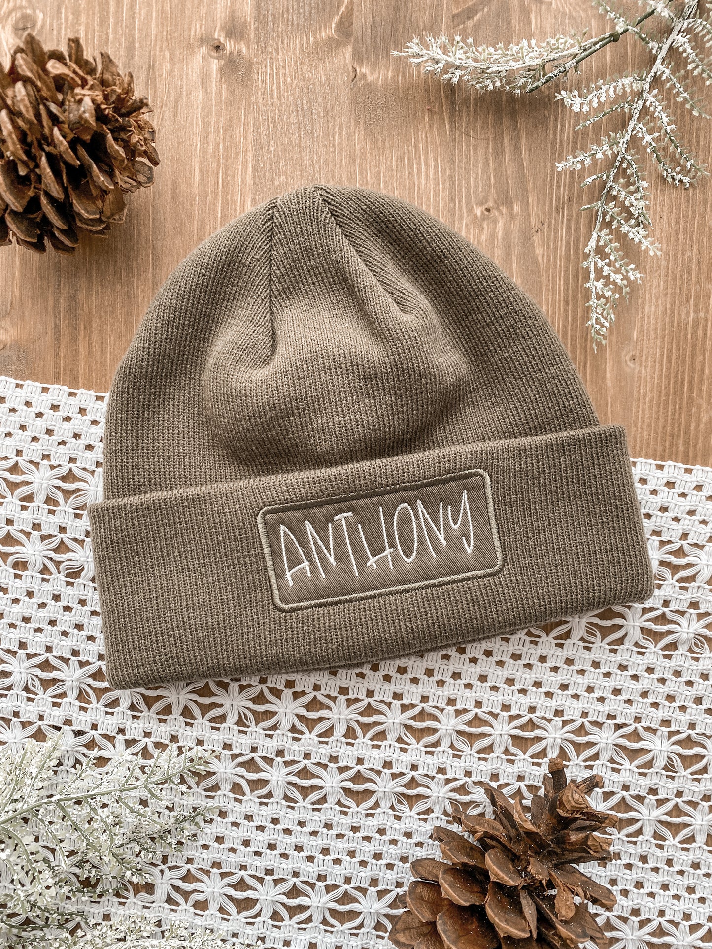 Personalized Name Beanie Embroidered