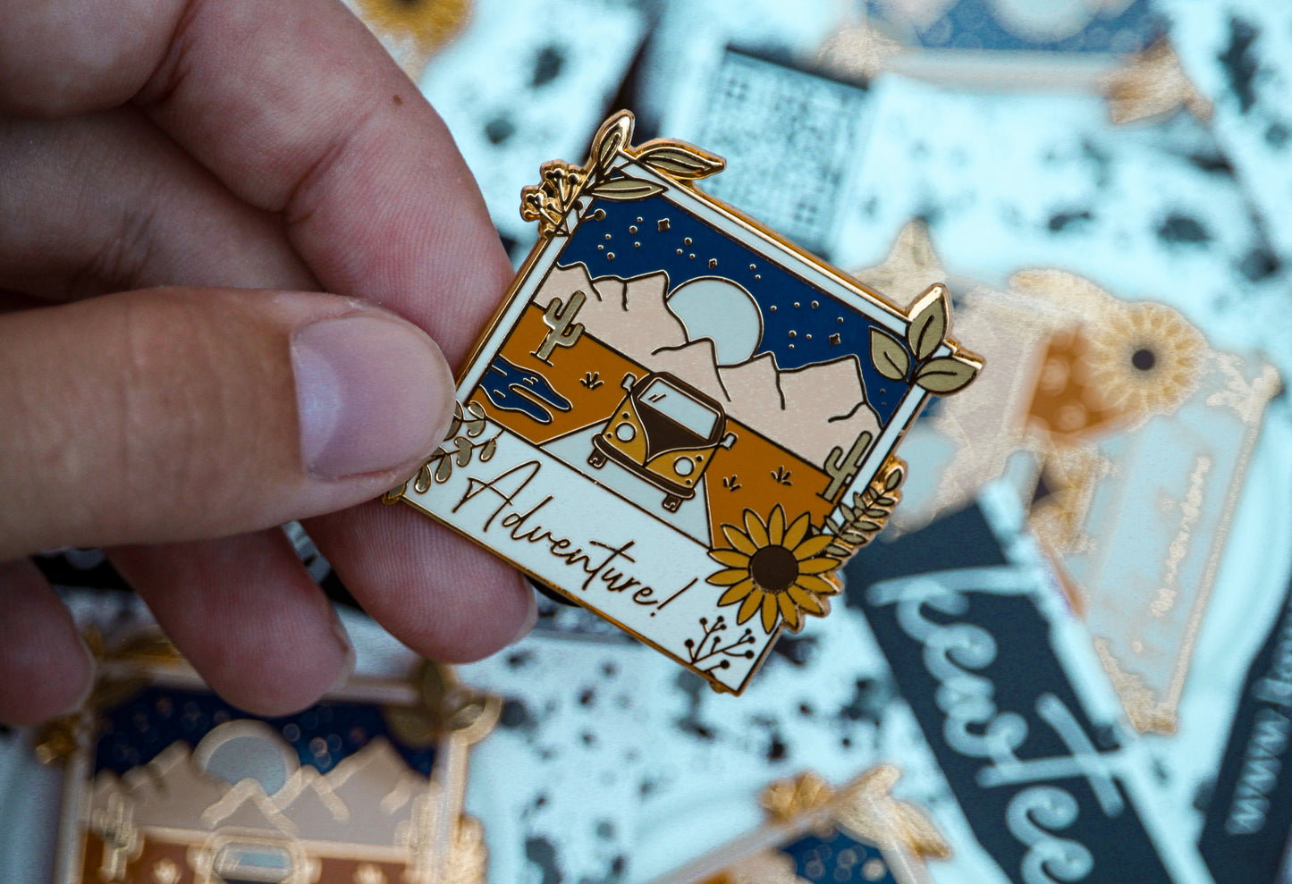 Adventure Polaroid Hard Enamel Pin