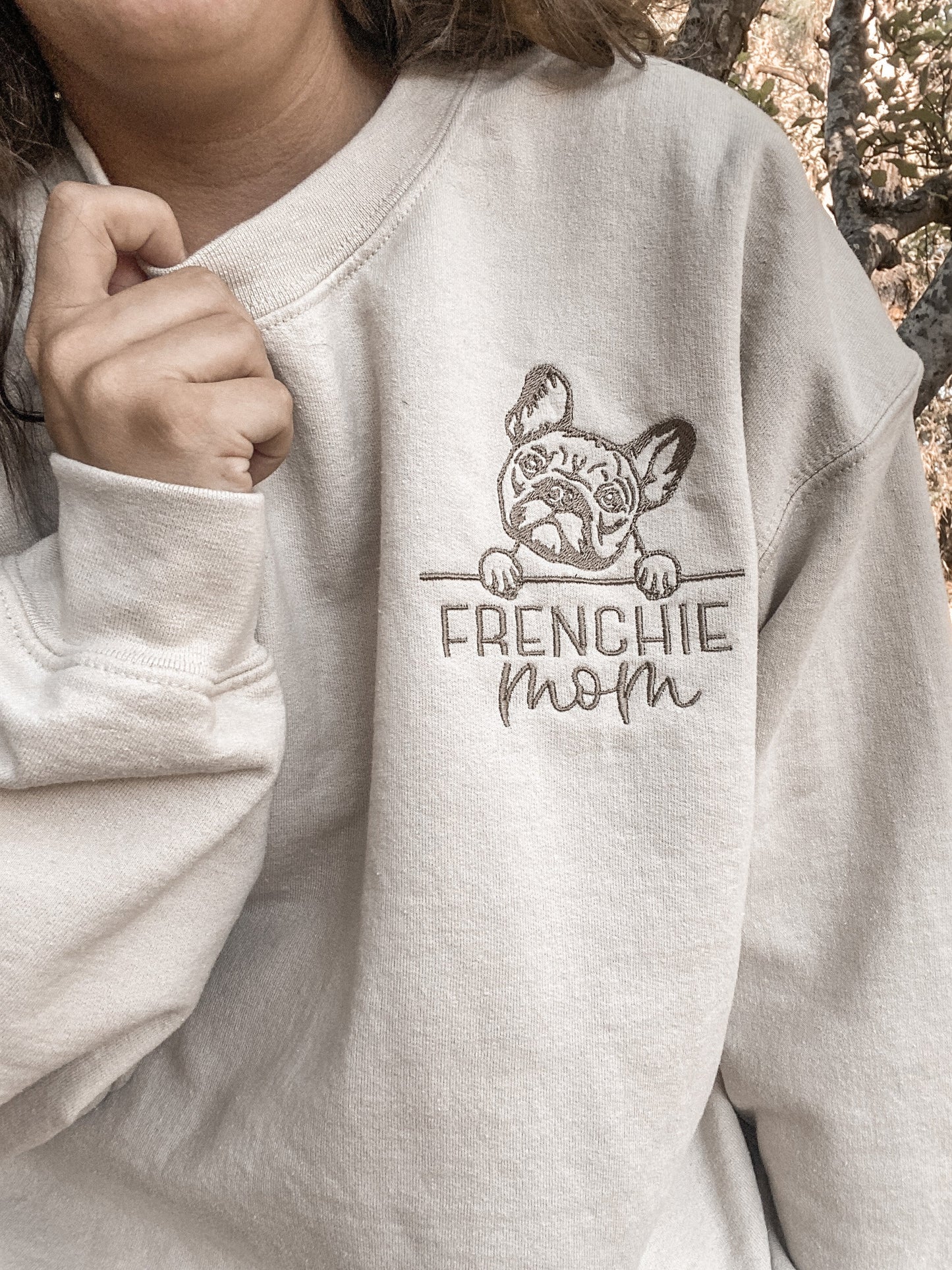Personalized Dog Mom Sweatshirt | Embroidered