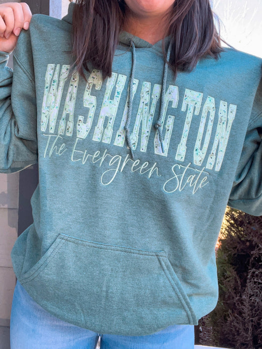 Custom State Appliqué Sweatshirt | Embroidered