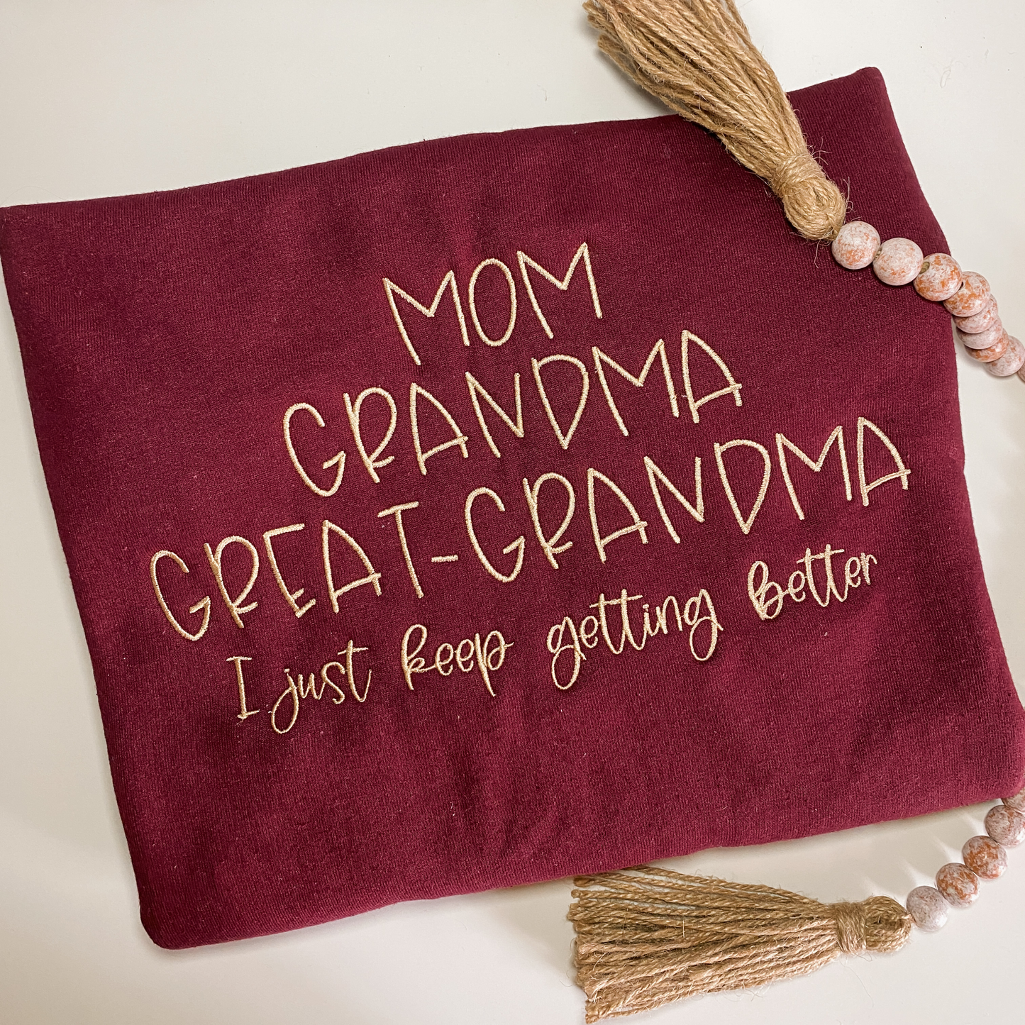 Mom Grandma Great-Grandama Sweatshirt | Embroidered