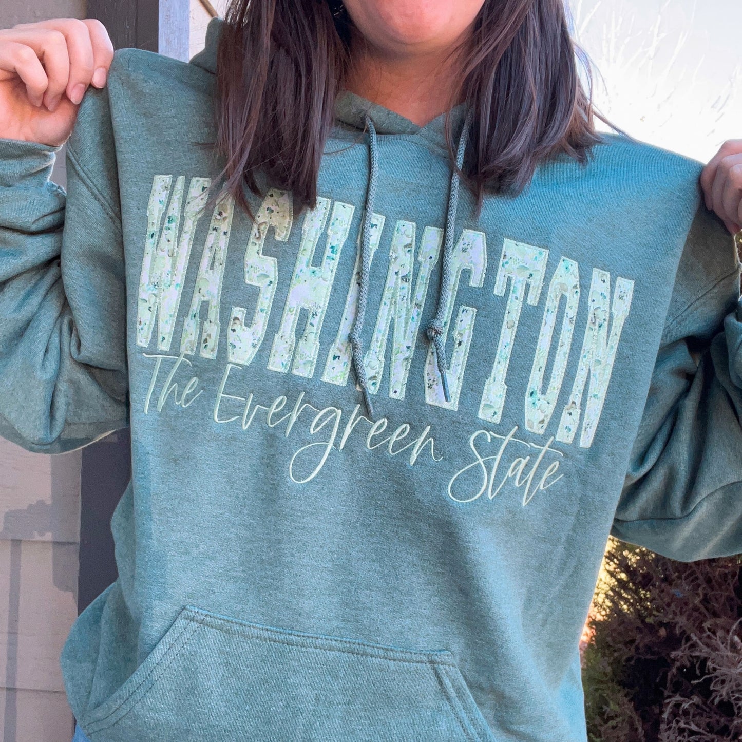 Custom State Appliqué Sweatshirt | Embroidered