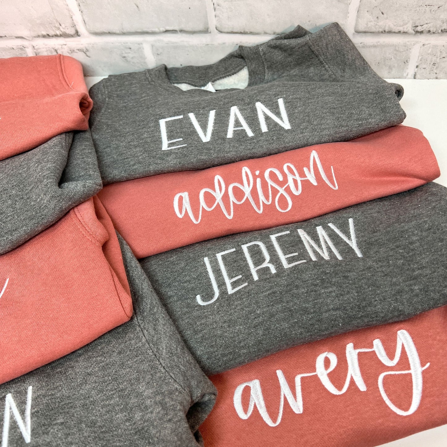 Personalized Children's Name Crewneck Sweatshirt | Embroidered