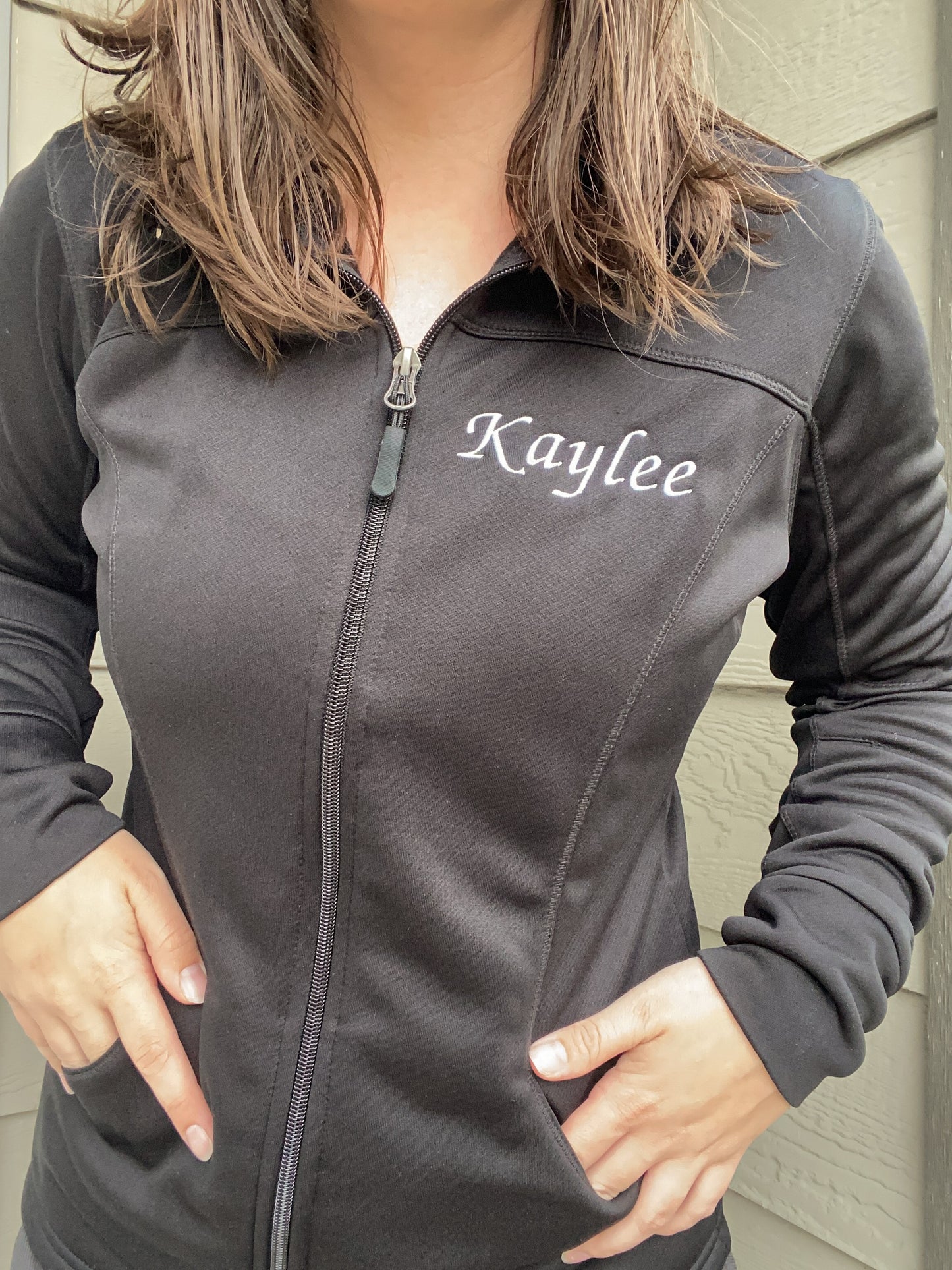 Personalized Name Athletic Collared Zip Up | Embroidered Apparel Jacket