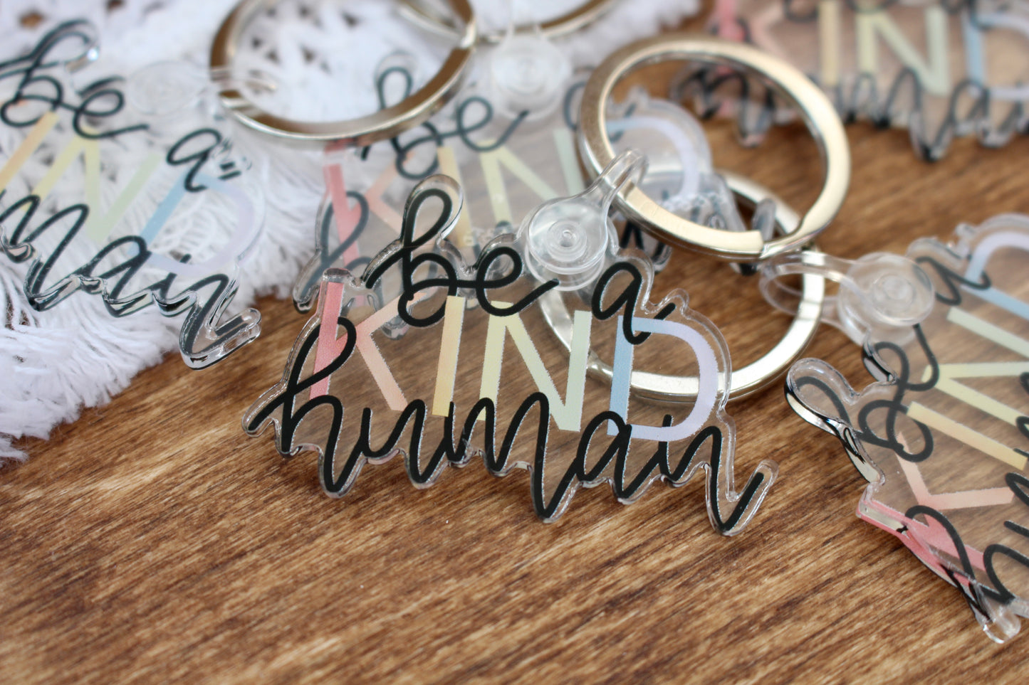 Be a Kind Human Keychain