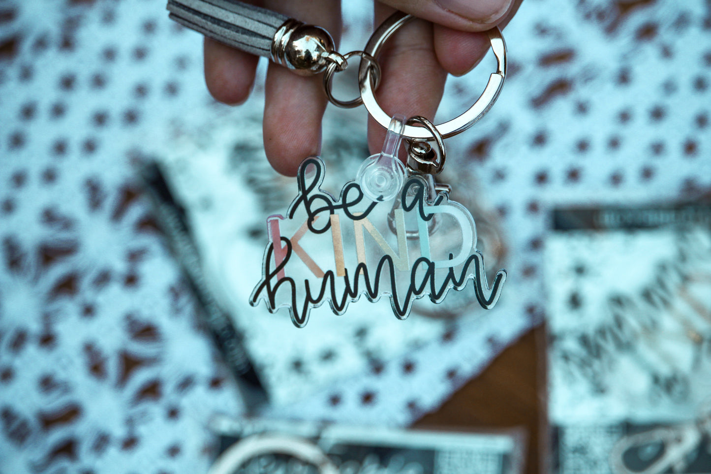 Be a Kind Human Keychain