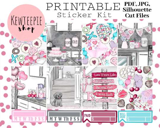 PRINTABLE Sticker Kit | All You Need Is Love