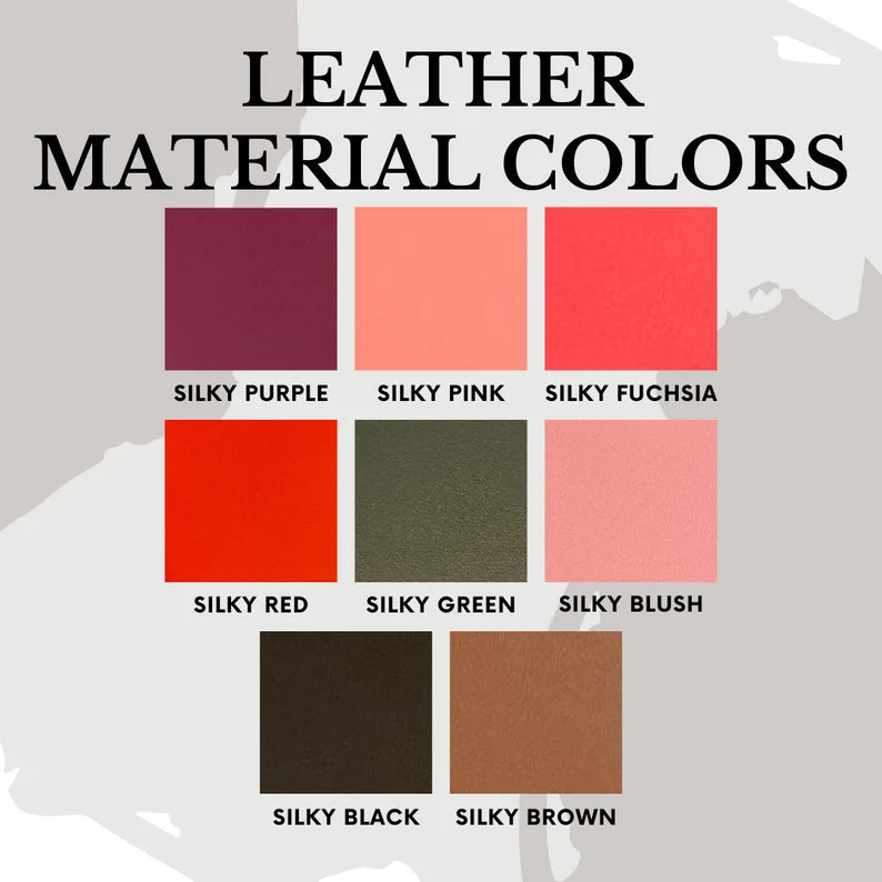 Embroidered Name Keychain Rectangle | Silky Smooth Leather